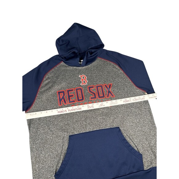 Boston Red Sox Baseball Hoodie Navy Gray Pullover Fanatics X-Large Logo MLB - Picture 3 of 9